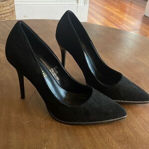 Black stiletto heels